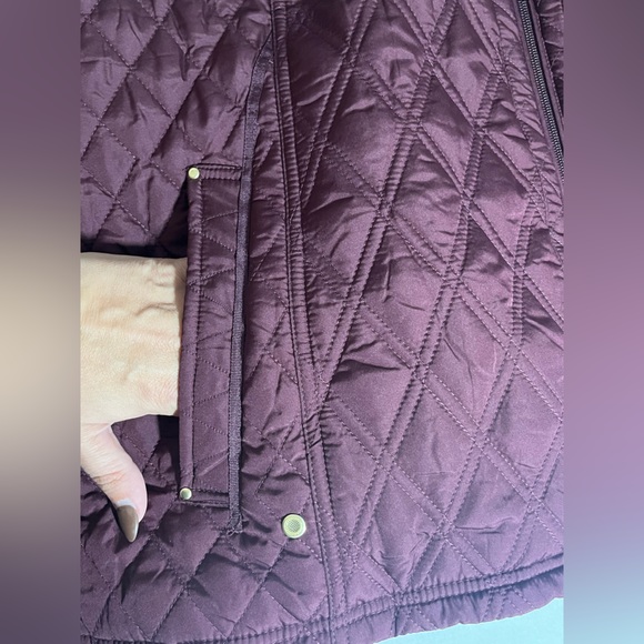 Weatherproof Soft Cozy Lining Quilted Vest Burgundy Red Size 3X Women beautiful! - Picture 11 of 13
